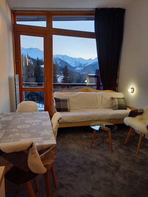 Loue appartement 4 personnes Arcs 1800 Sud pied des pistes - 4 couchages