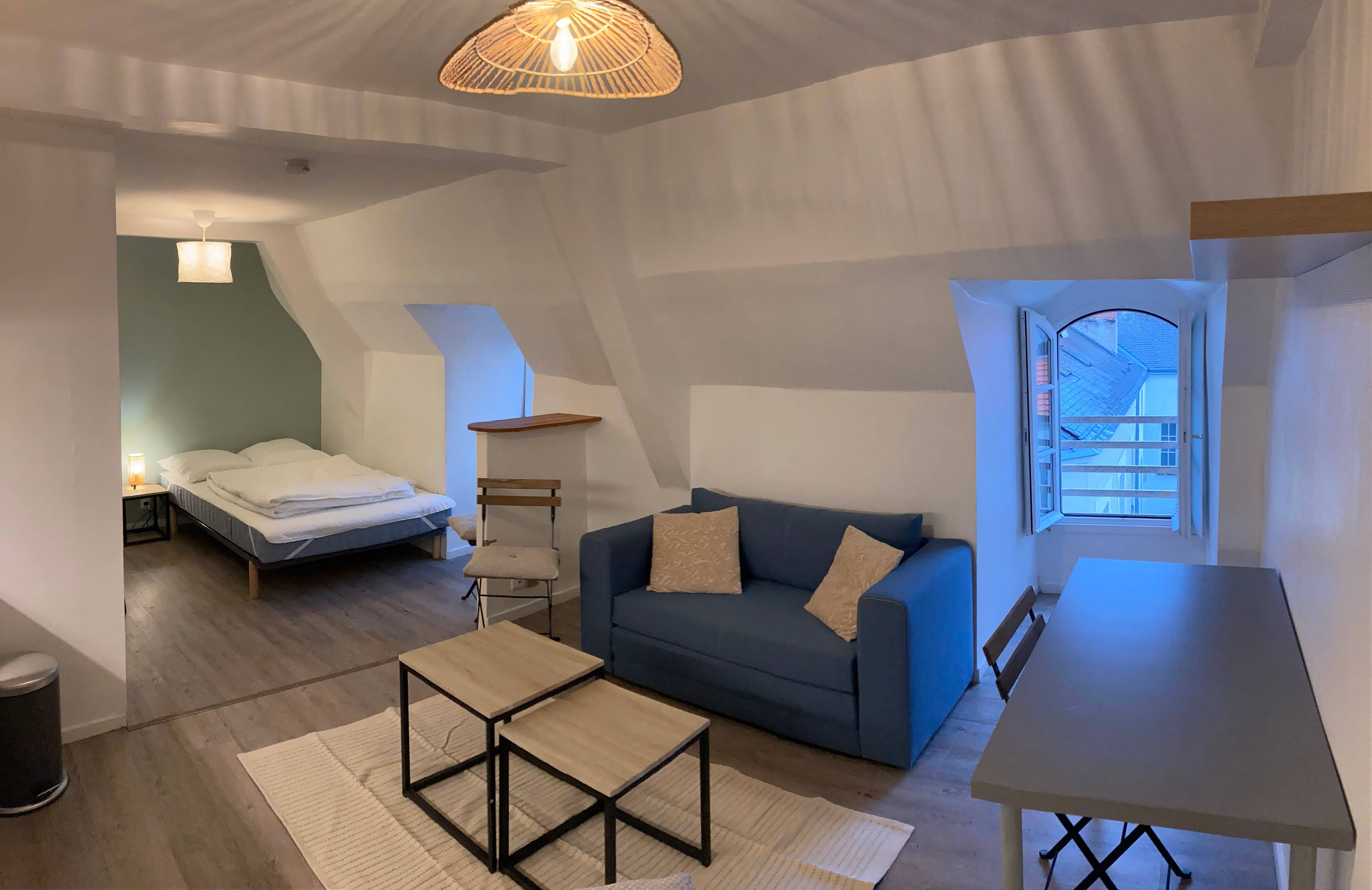 Loue appartement meublé T1 bis - 24m² - Nantes centre ville