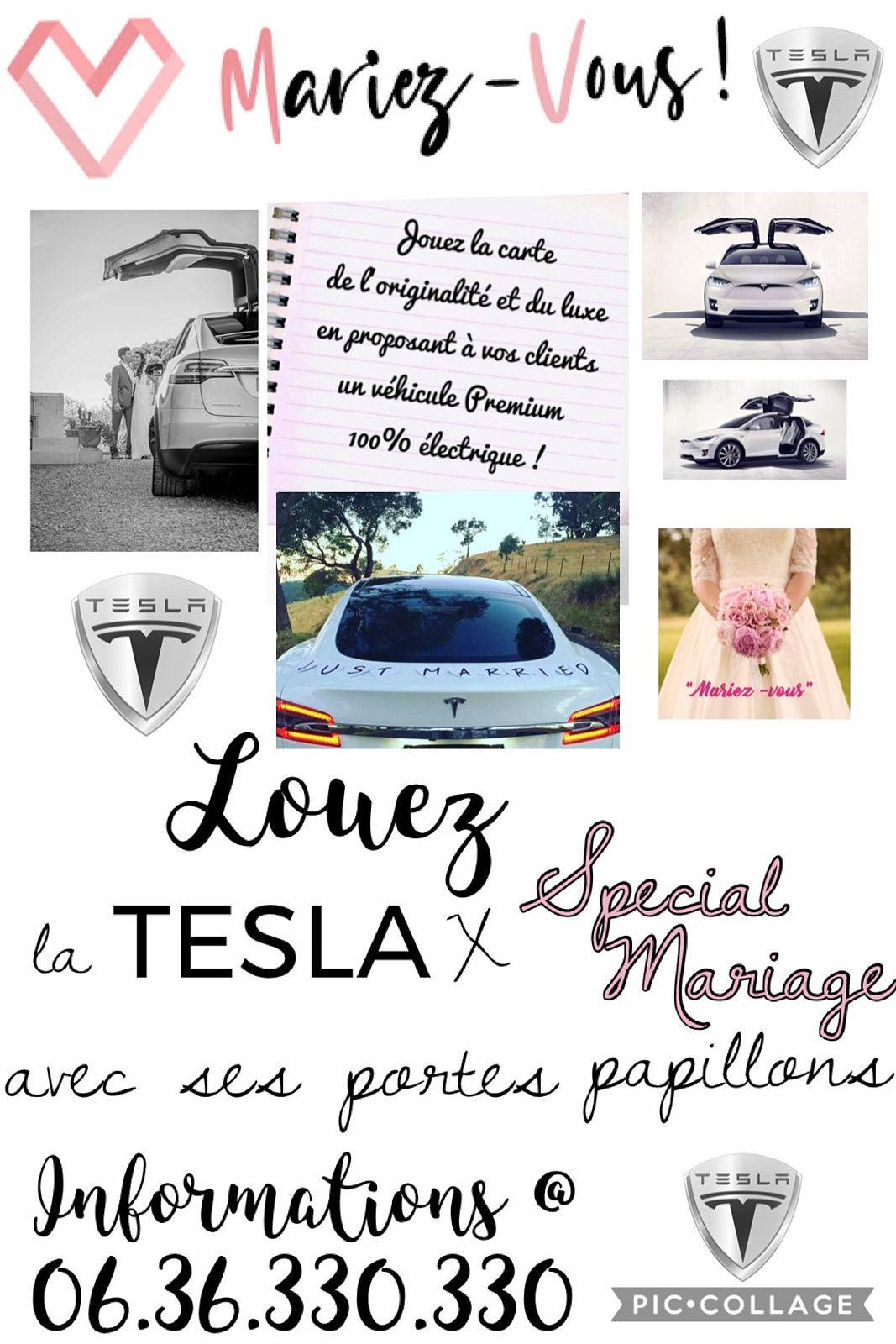 Louez une TESLA X avec chauffeur “Évènement spécial”