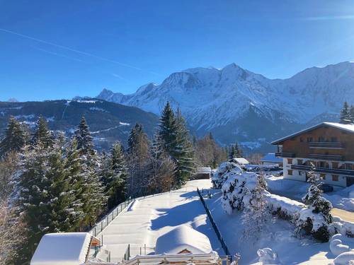 Loue bel appartement face au Mont-Blanc - 3 chambres, 8 couchages - Piscine - Saint-Gervais-les-Bains (74)