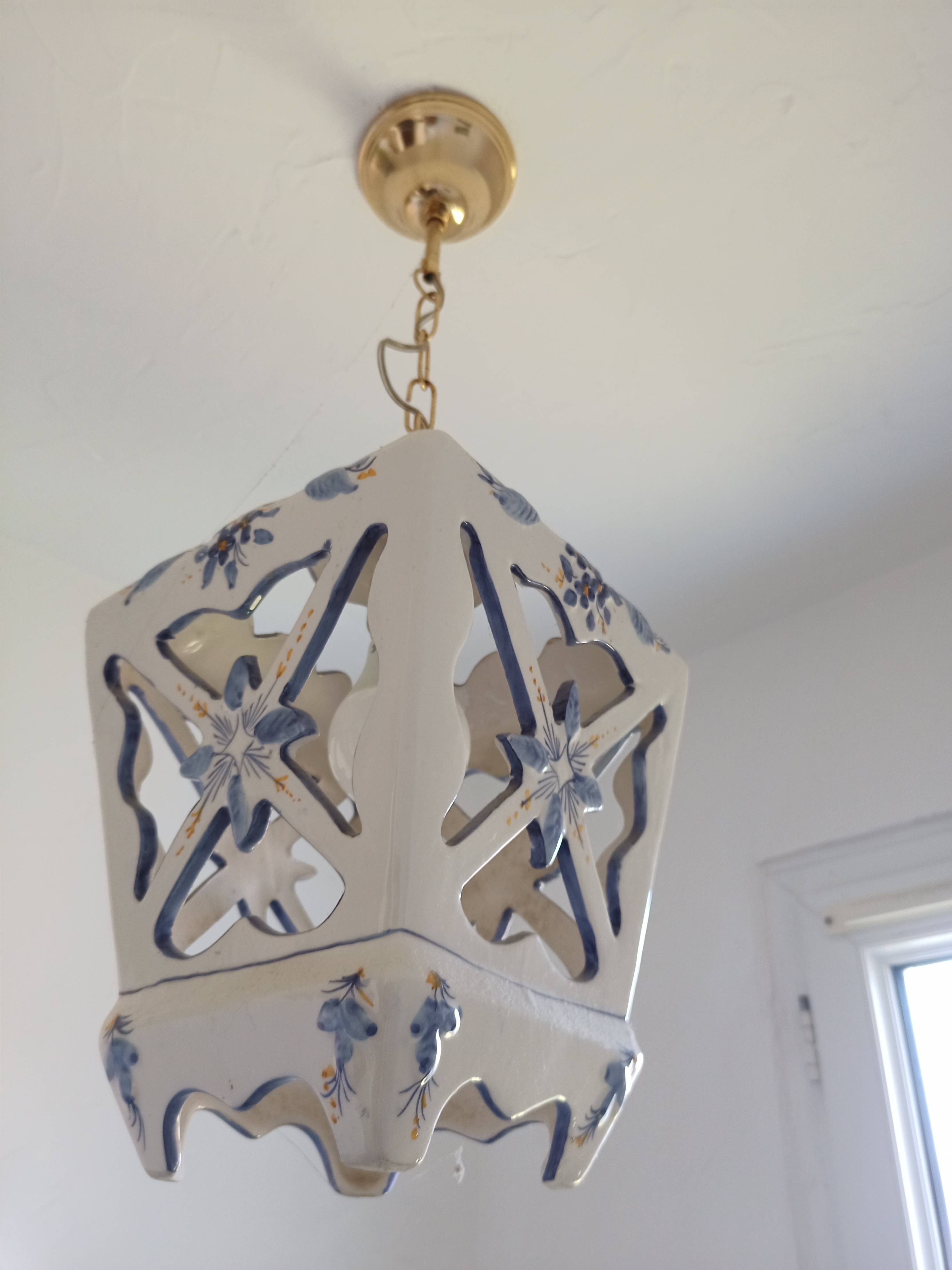 Luminaire suspension en céramique