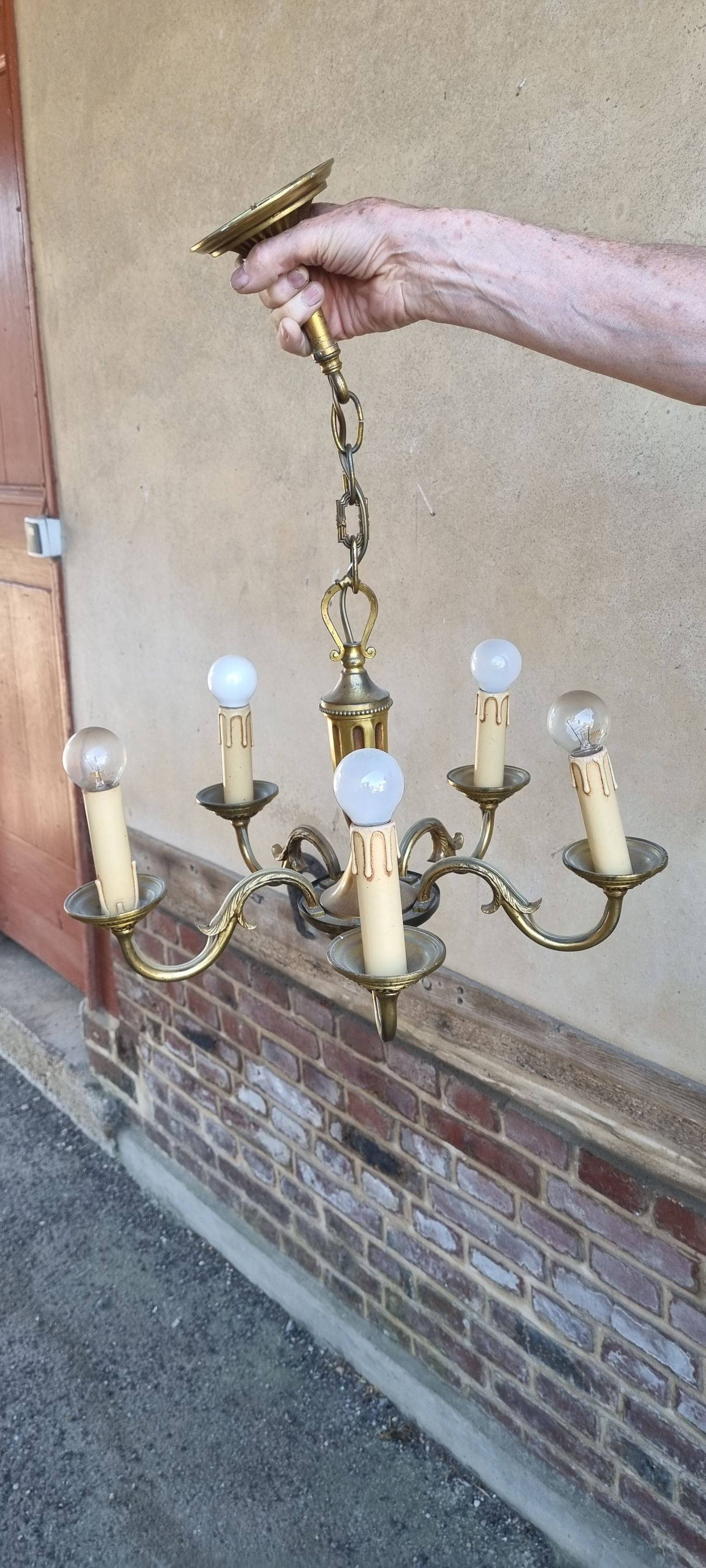 Lustre laiton ancien