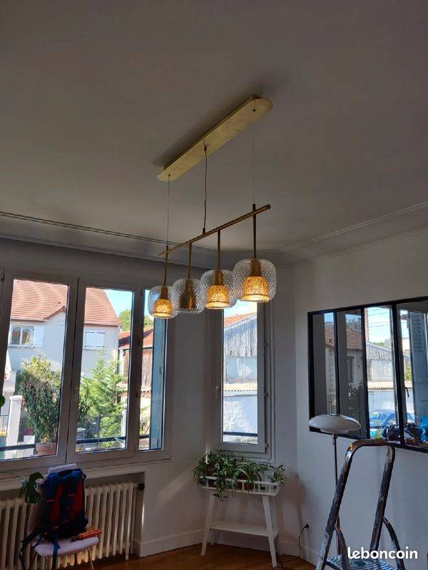 Lustre en laiton sur Gens de Confiance