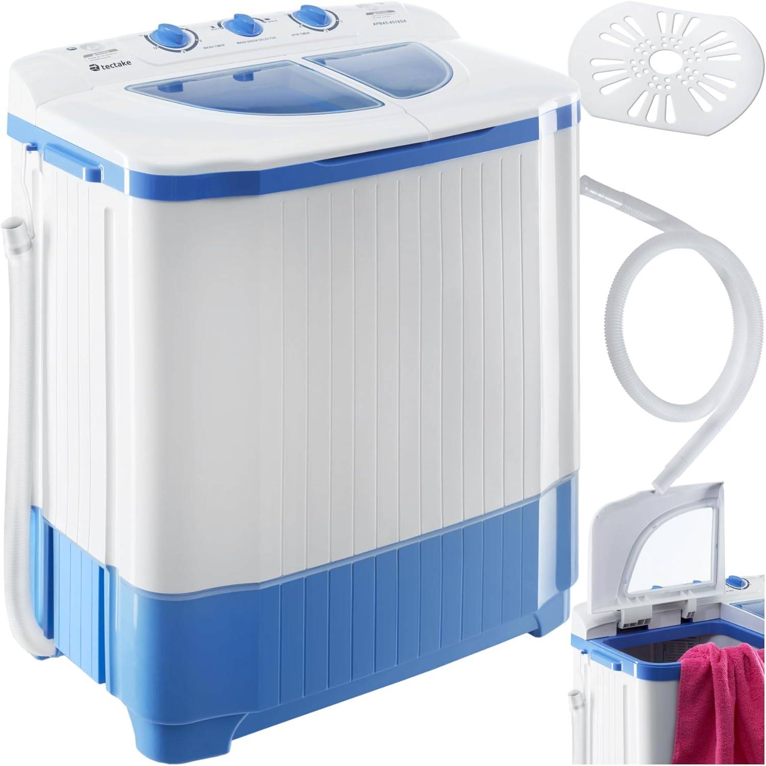 Machine à laver & sécher – PORTABLE & ÉCO – Idéale camping, étudiants, etc. – 100€ – capacité 4,5 kg