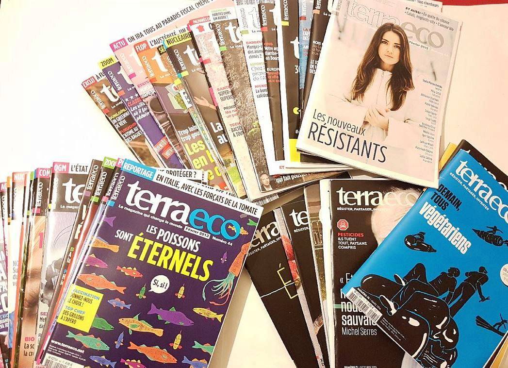 Vends Lot 40 Magazines Terra Éco - Écologie Climat Solutions Durables