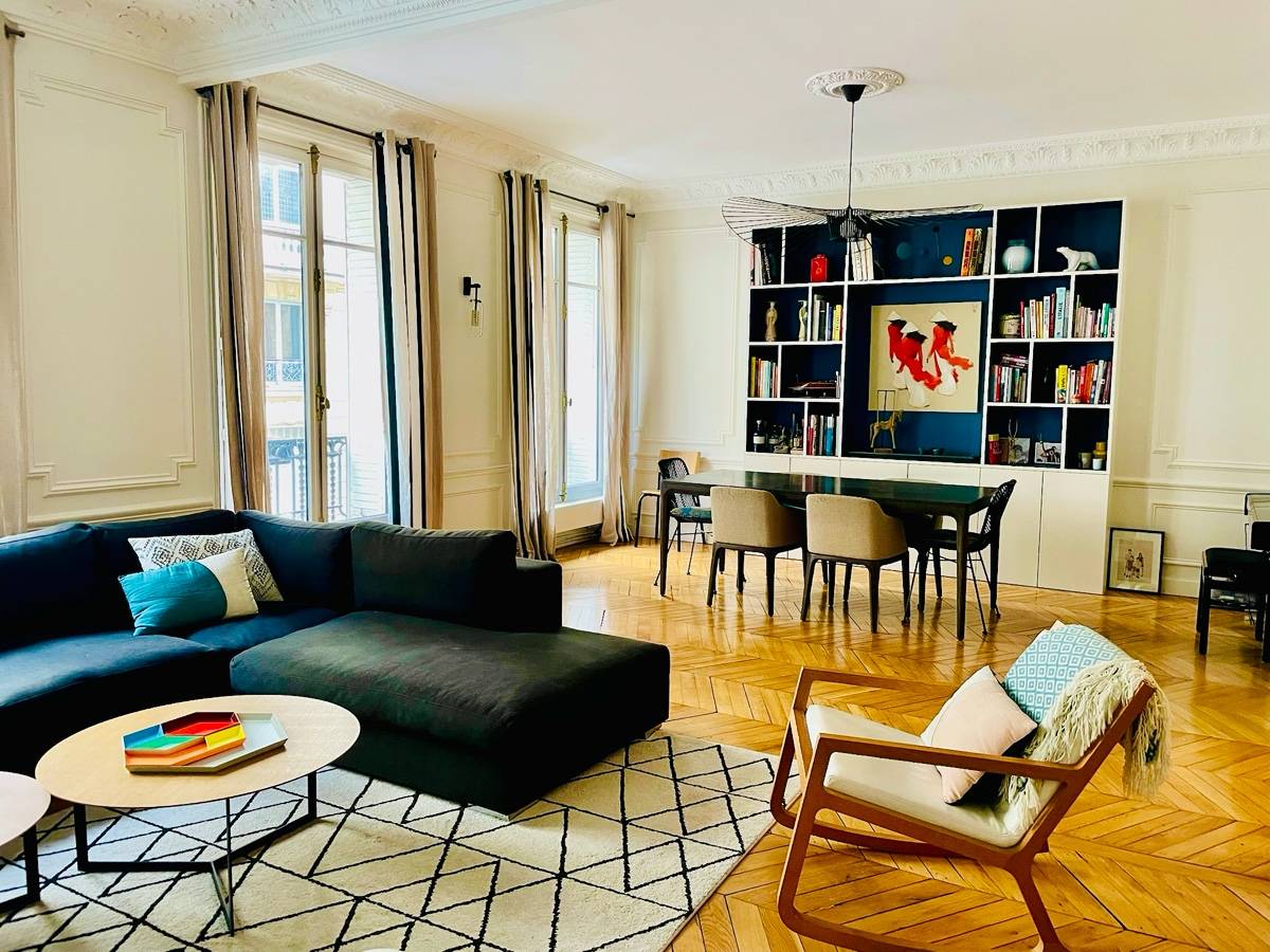 Vends appartement 142m² 4 chambres Paris 17ème - Métro Courcelles