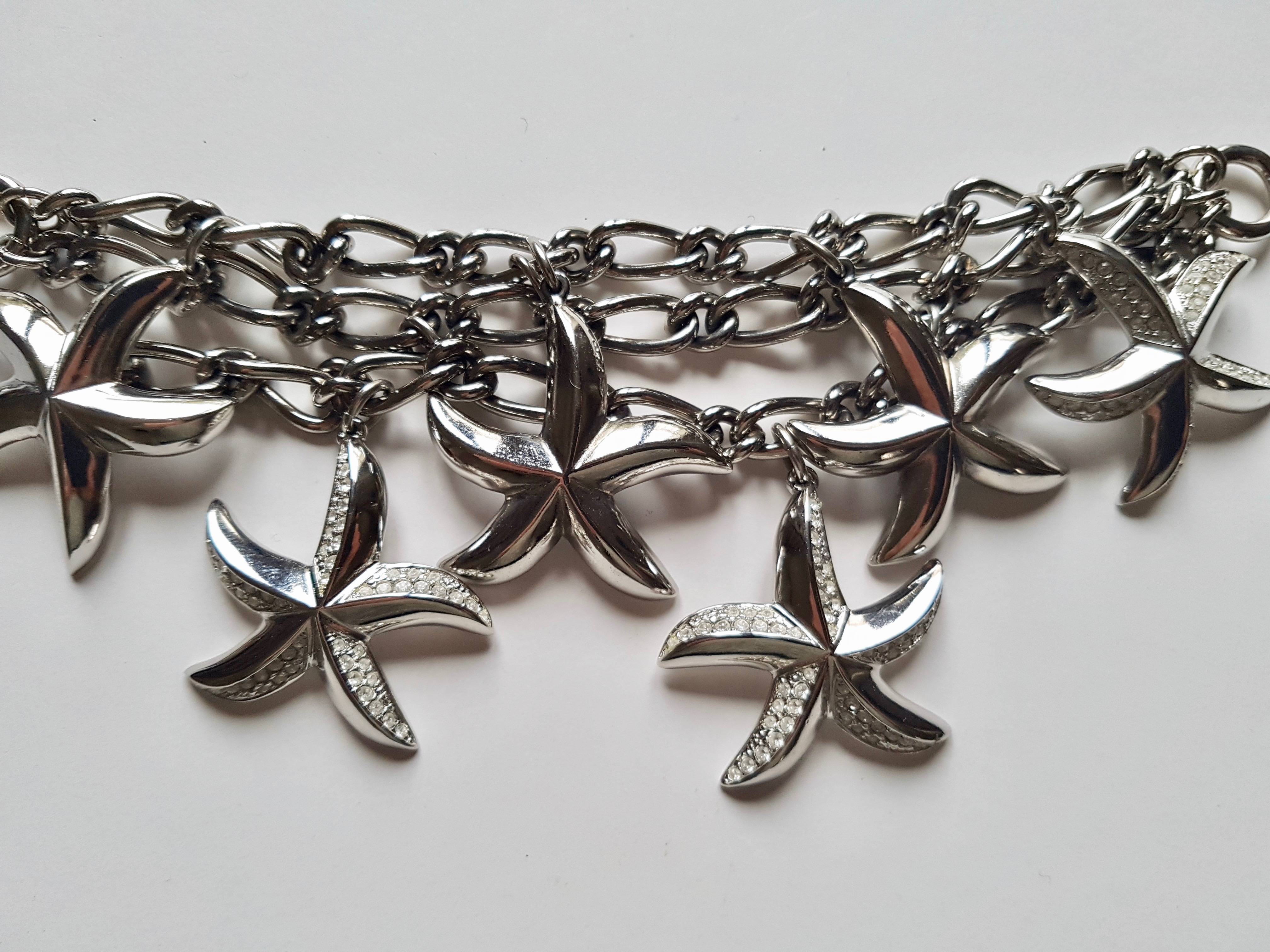 Vends Magnifique Bracelet charm’s Etoiles ROCHAS / vintage Années 80