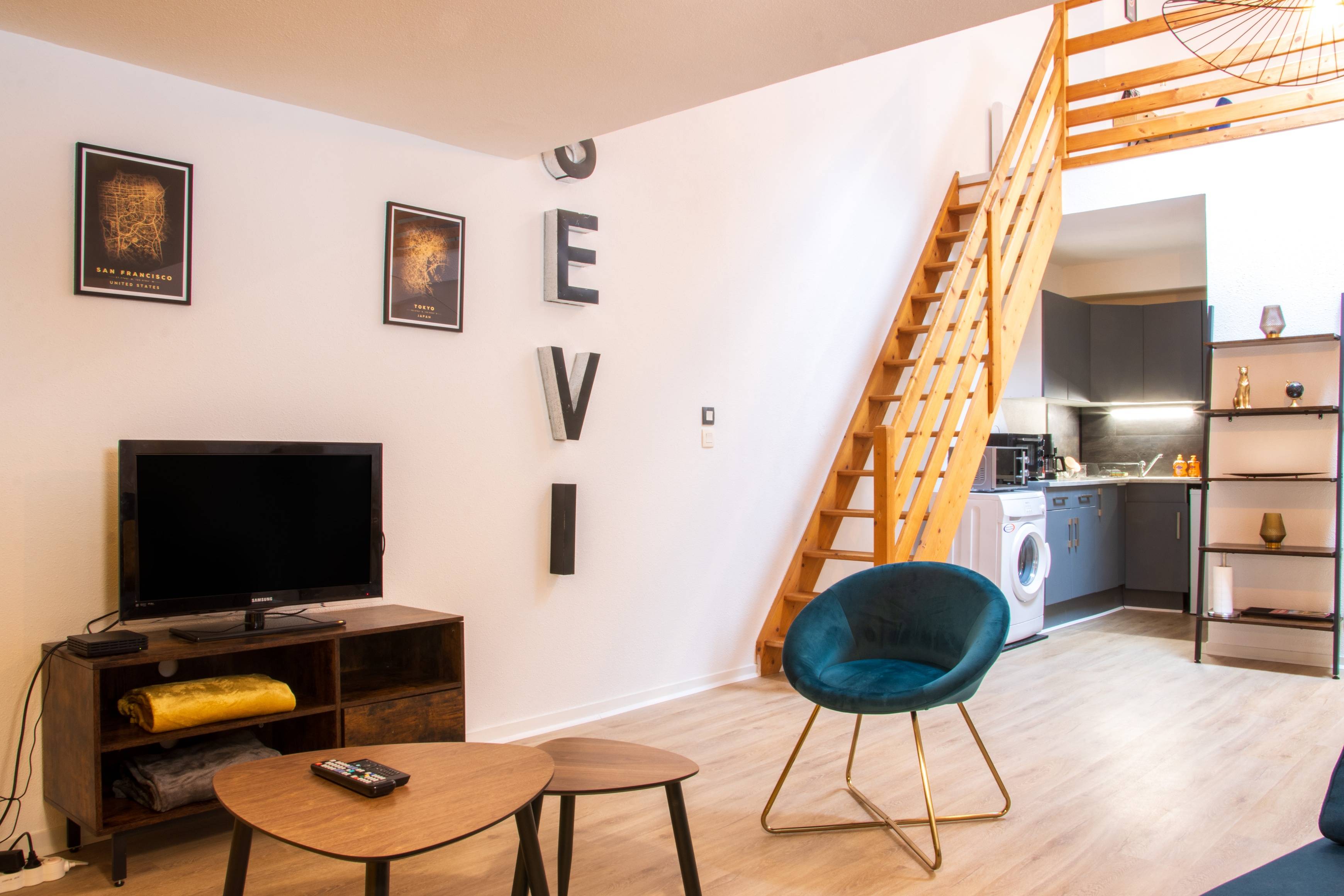 Loue appartement 60m² duplex meublé 2 chambres centre ville de Poitiers