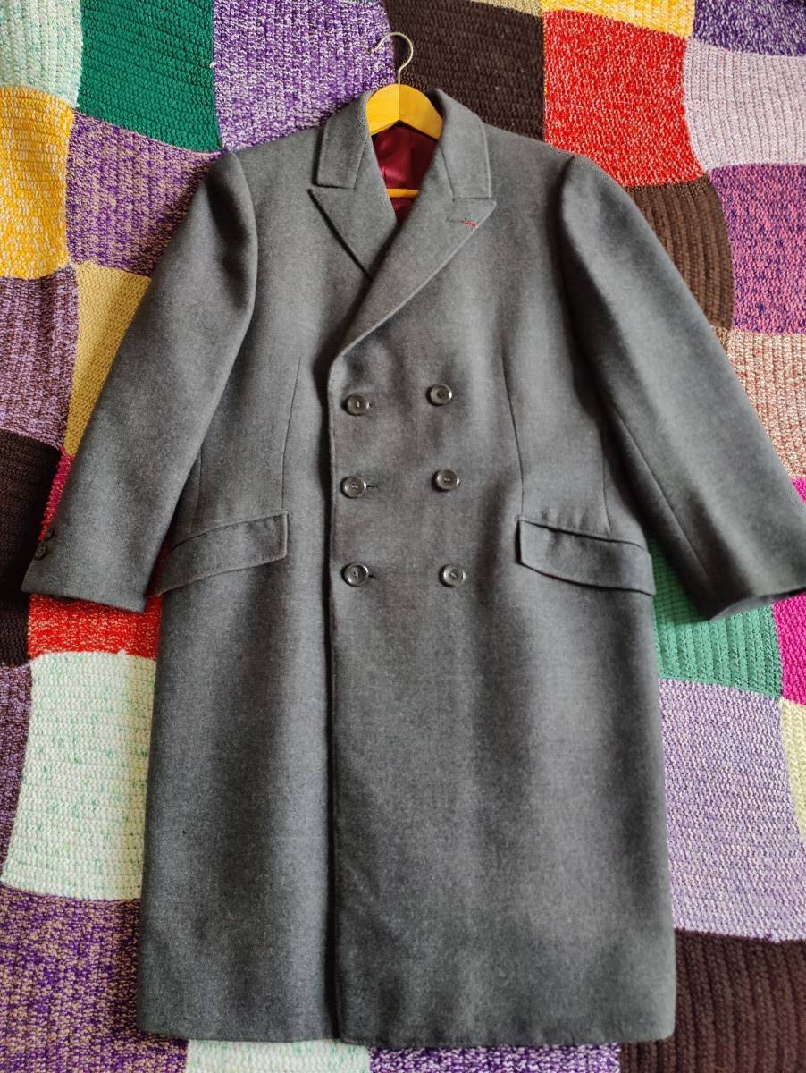 Vends magnifique manteau en laine et cashmere fin années 40, début 50 - Taille L