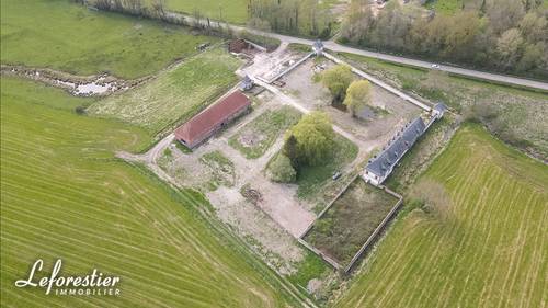 Vends Magnifique propriété à restaurer en Normandie - 12 chambres, 454m², Sept-Meules (76)