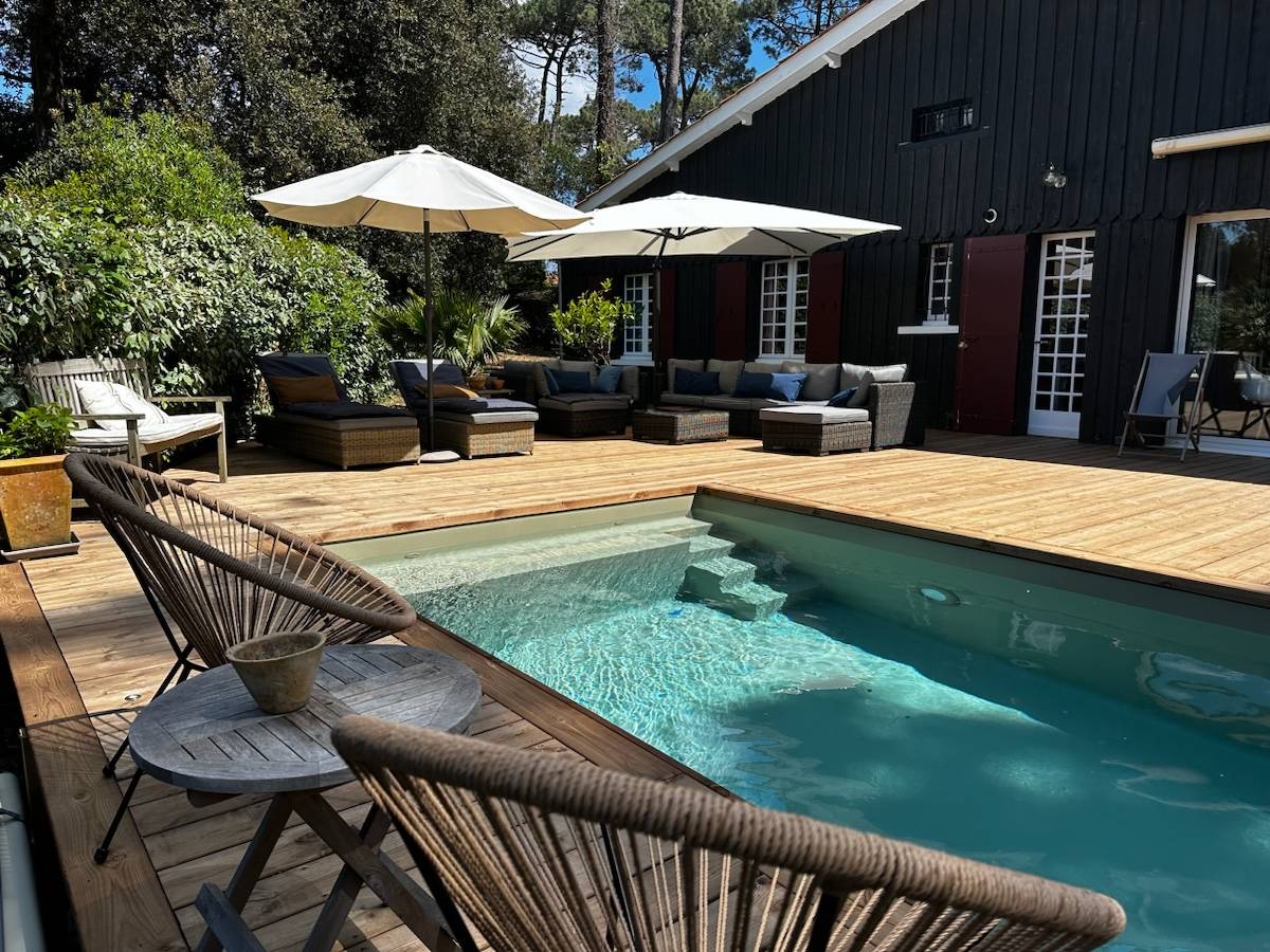 Loue maison entre Pyla et Moulleau - 8 couchages avec piscine chauffée