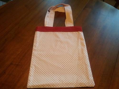 Tote bag en coton léger doublé