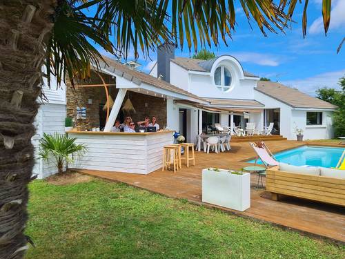 Loue Maison La Baule (44) piscine 14 couchages, 6 chambres