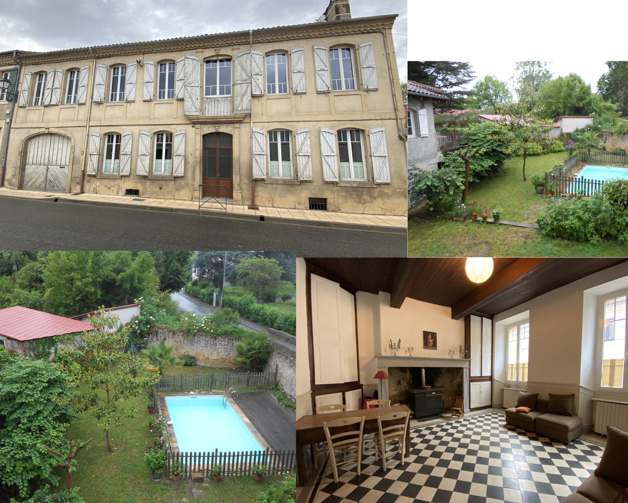 Vends Maison bourgeoise avec jardin, piscine et appartement - 5 chambres, 350m², Masseube (32)