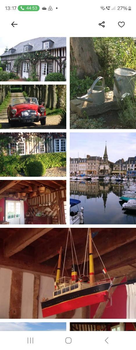 Loue gîte au Manoir de La Porte. 6 à 14 pers. Charme, Tennis. Campagne proche Honfleur Deauville-Trouville