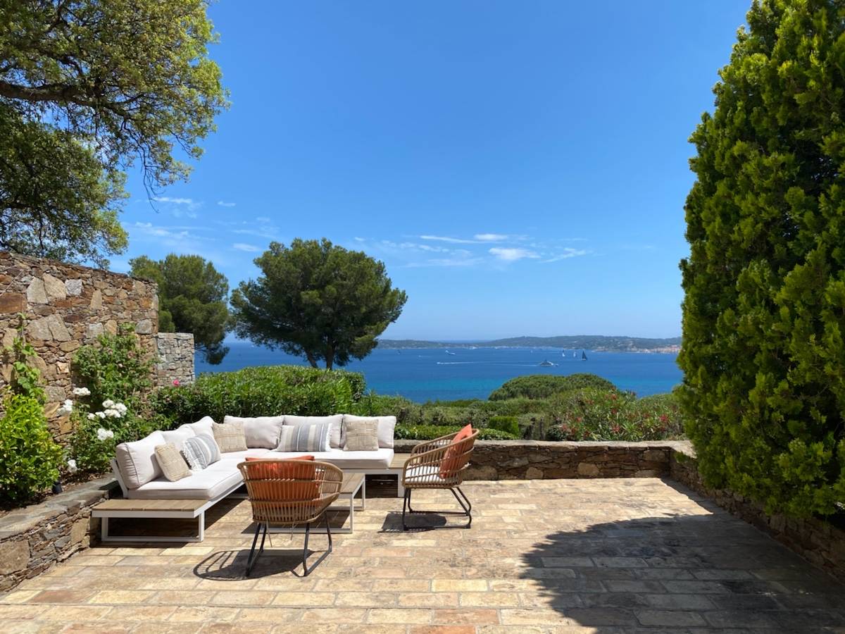 Loue maison provençale familiale vue mer - domaine privé avec piscine chauffée - 6 couchages - Sainte-Maxime