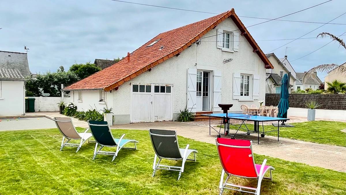 Loue maison familiale, jardin clos, plage et centre à pied - 3 chambres, 8 couchages - Le Pouliguen (44)
