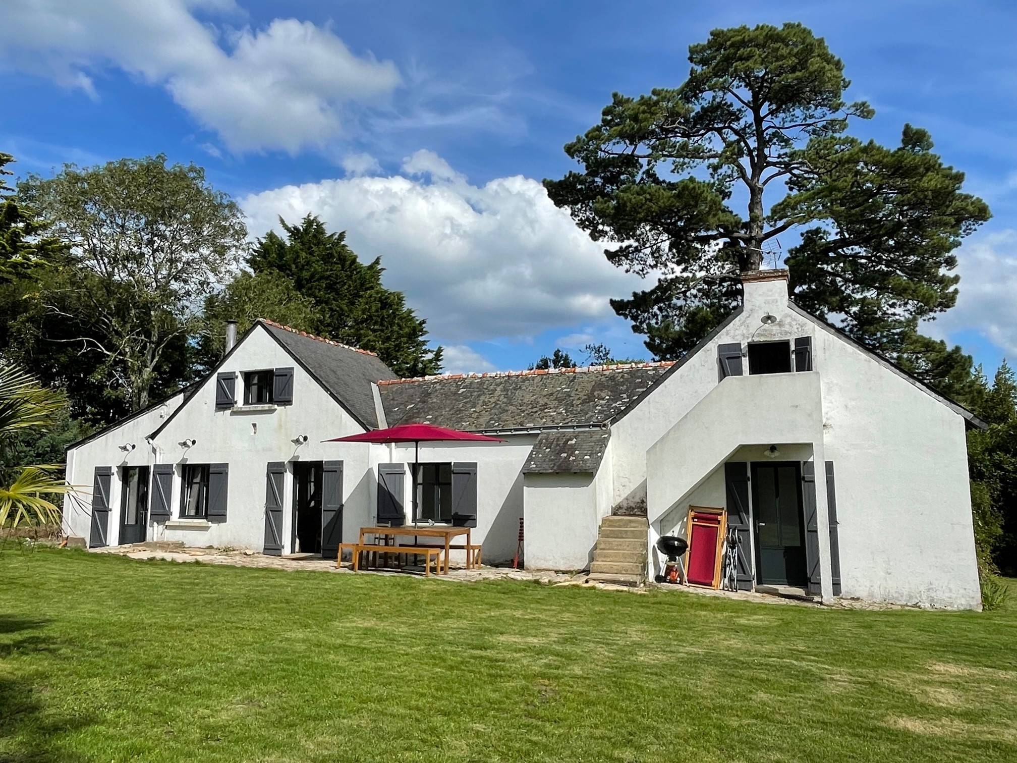 Loue maison familiale, 4 chambres, 8 couchages, Île Aux Moines - Golfe du Morbihan - Bretagne