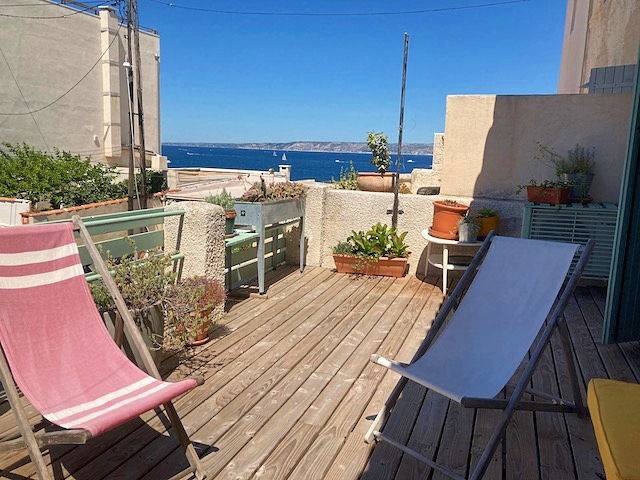 Loue maison Malmousque "Les pieds dans l’eau" - 6 couchages - Marseille 7ème