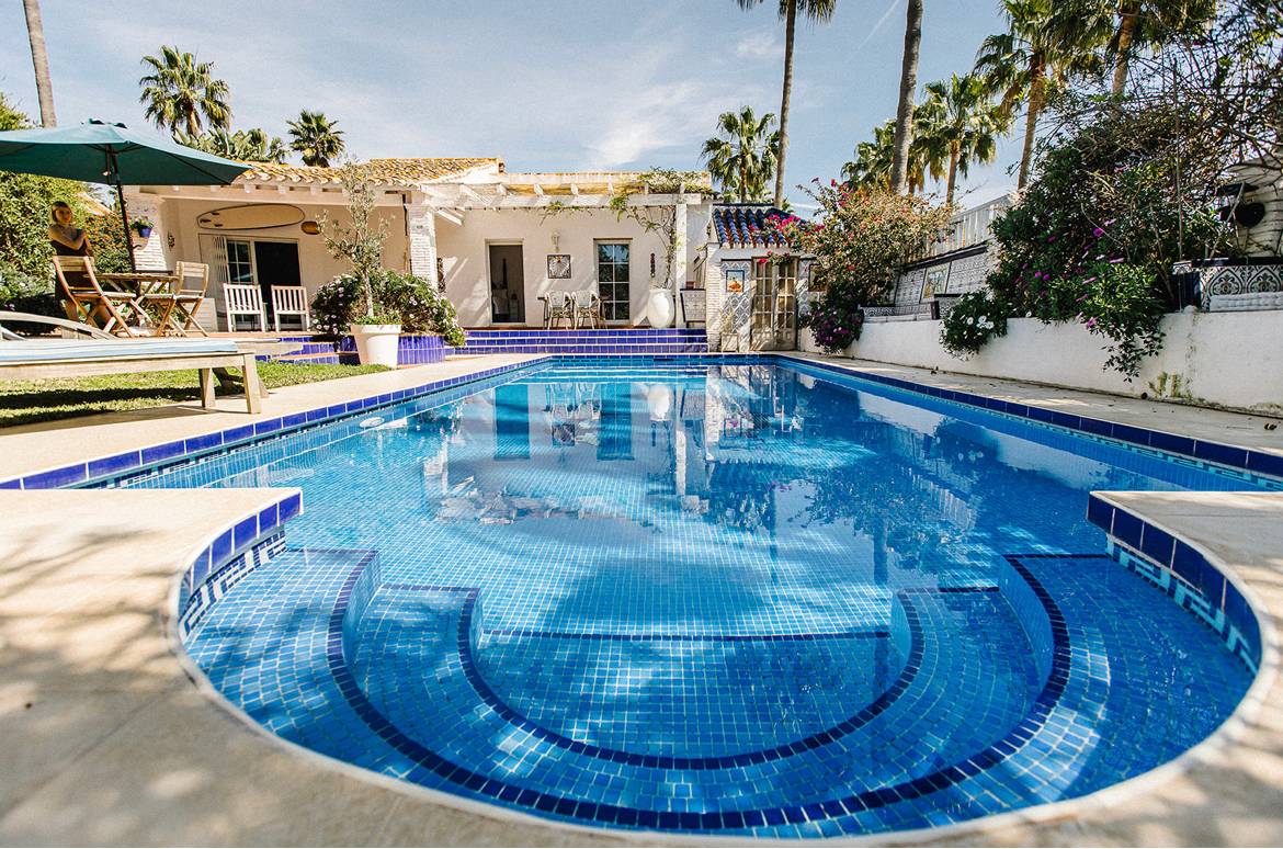 Loue maison californienne à Marbella 4 chambres Piscine 7min à pieds de la plage - 7 couchages