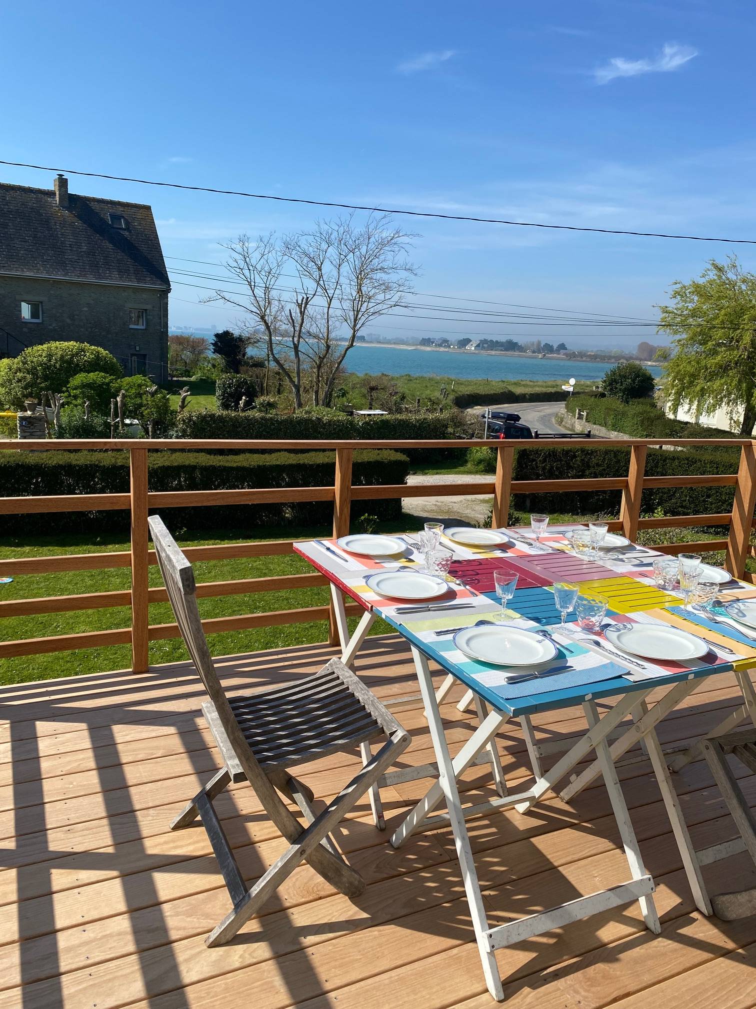 Loue maison vue mer 30m de la plage 4chambres - 6/8 couchages Reville (50)