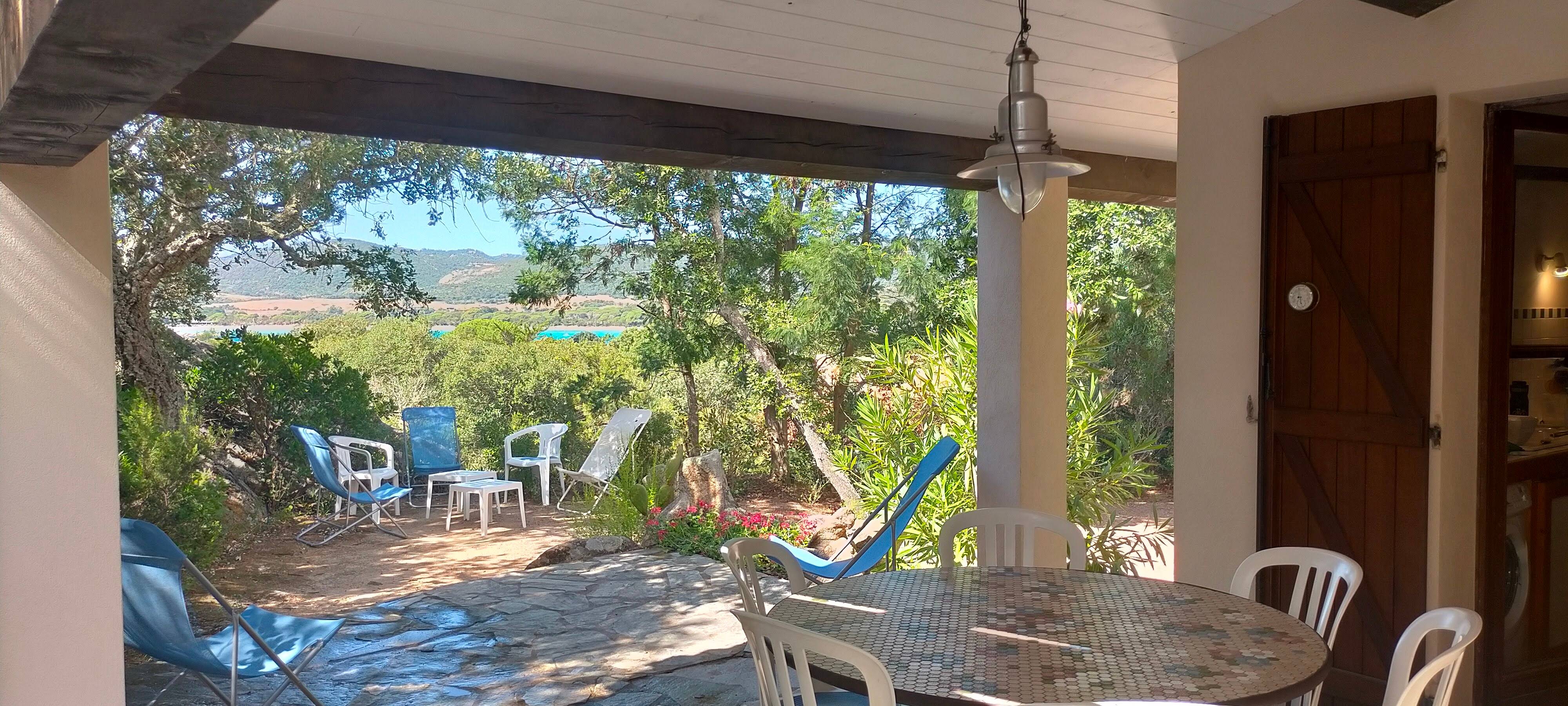 Loue villa pieds dans l’eau - 8 couchages - Santa Giulia, Corse-du-Sud