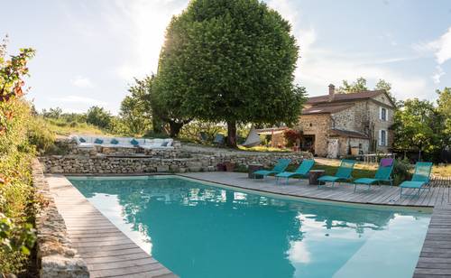 Loue Maison en pierres avec piscine dans la Drôme - 4 chambres, 8 couchages, Grane (26)