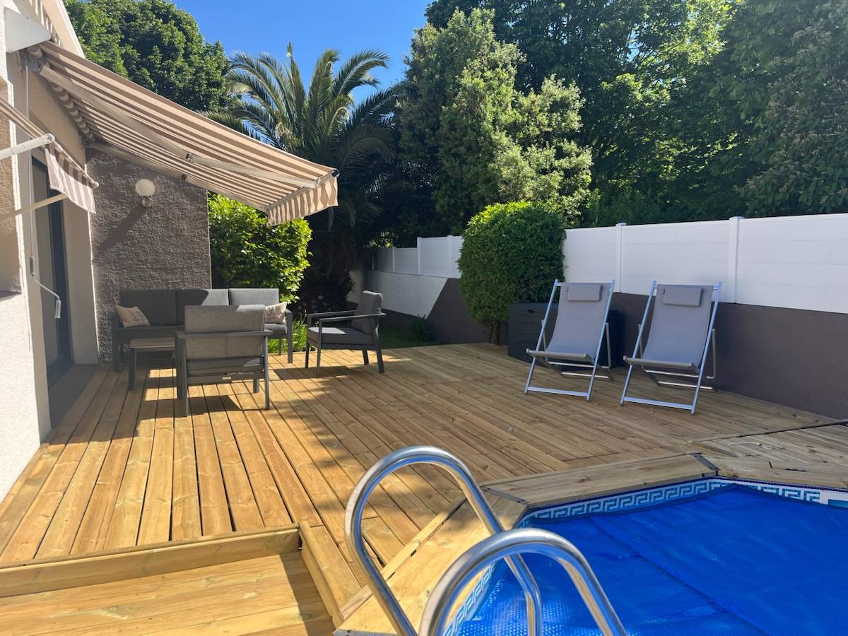 Loue maison avec piscine - 3 chambres, 6 couchages - Les Sables-d’Olonne