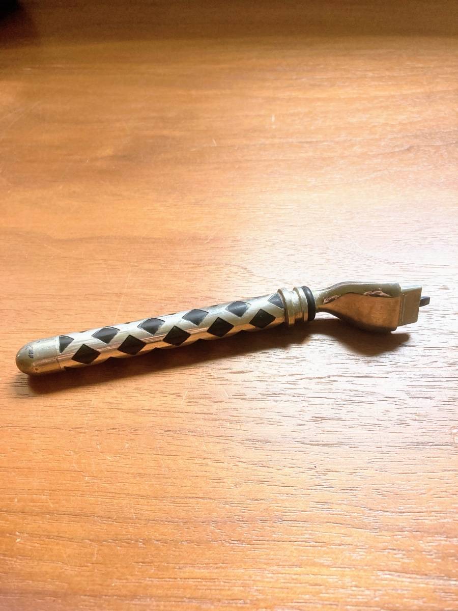 Manche de rasoir en argent