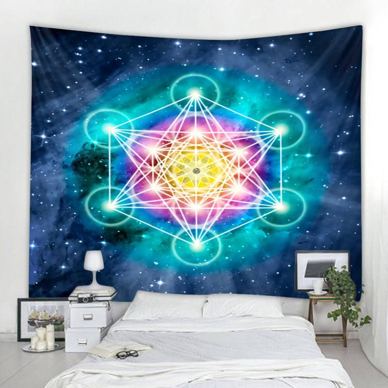 Mandala décoration Métatron astrologie décoration tapisserie