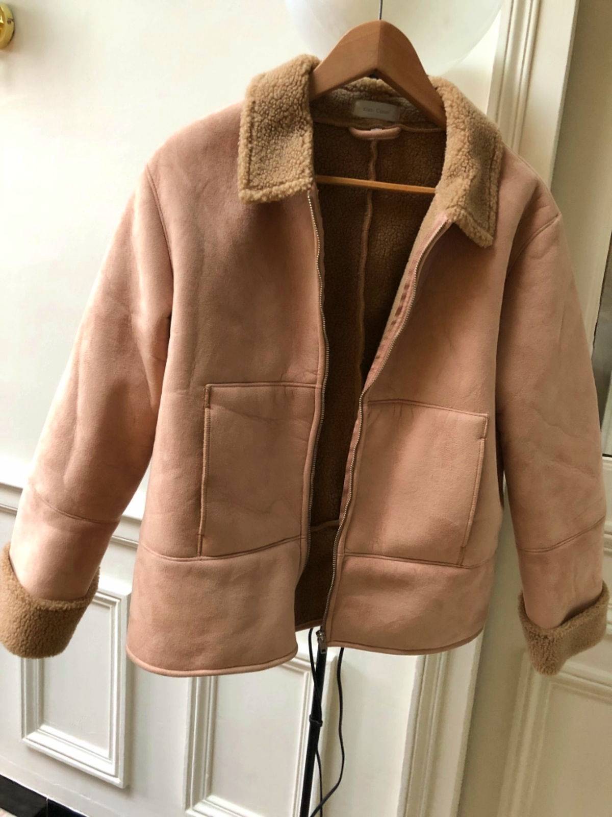 Manteau aviateur beige