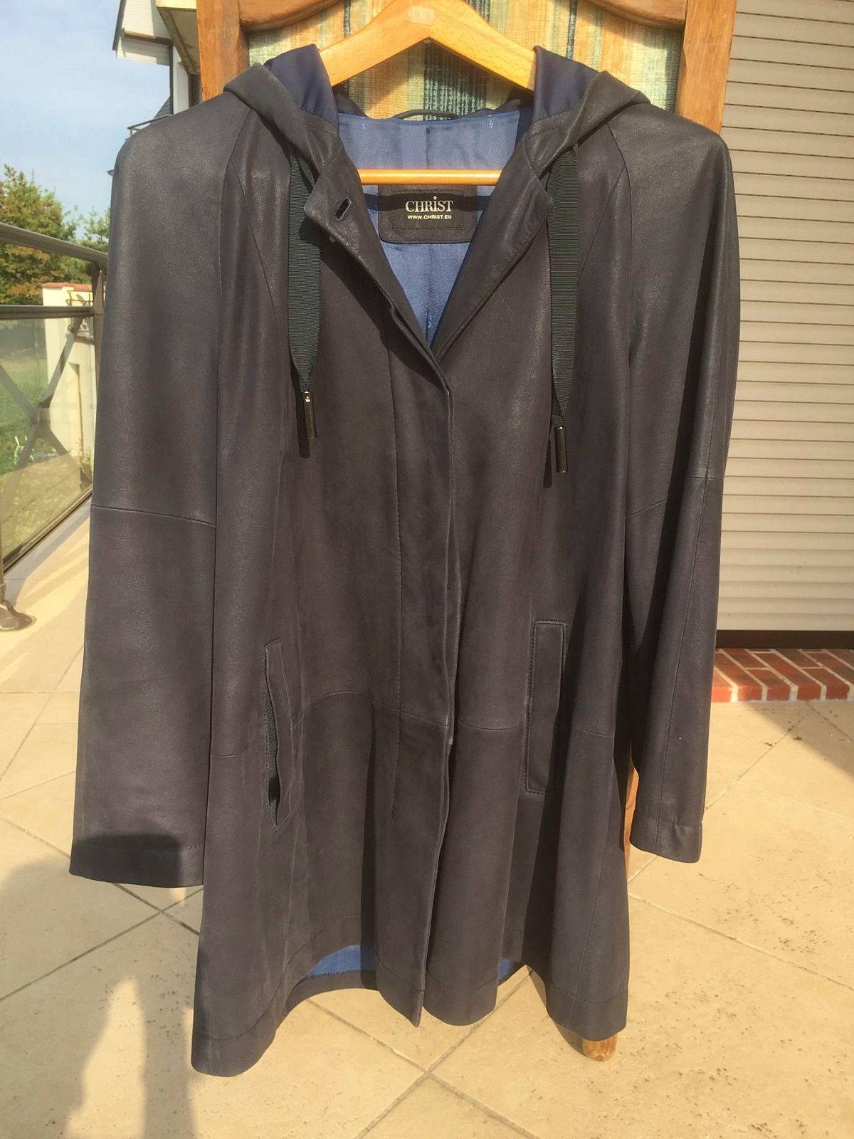Manteau à capuche de grande marque Christ, taille 42