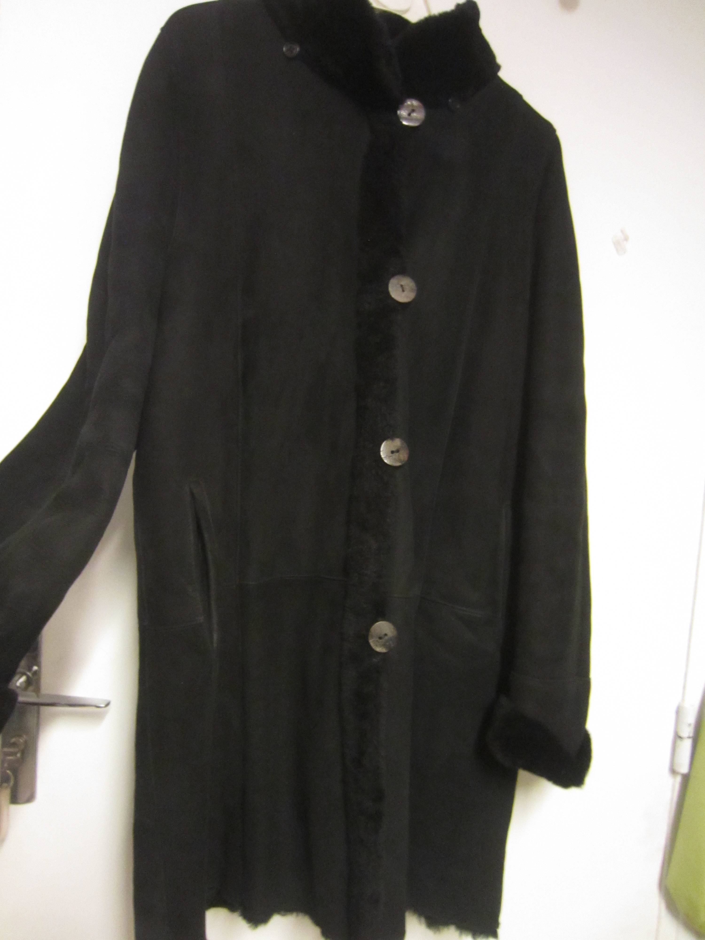 Vends manteau 3/4 en peau doublé agneau de Toscane - Taille 44