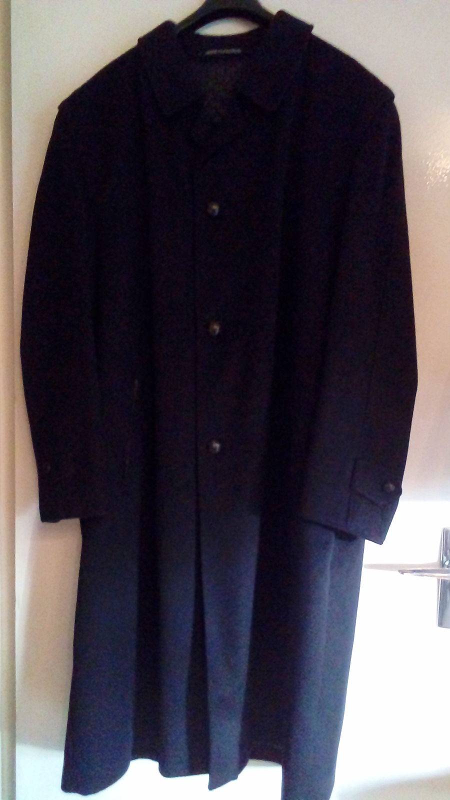 Manteau/ loden bleu marine,’Steinbock original Himalaya loden’, T62