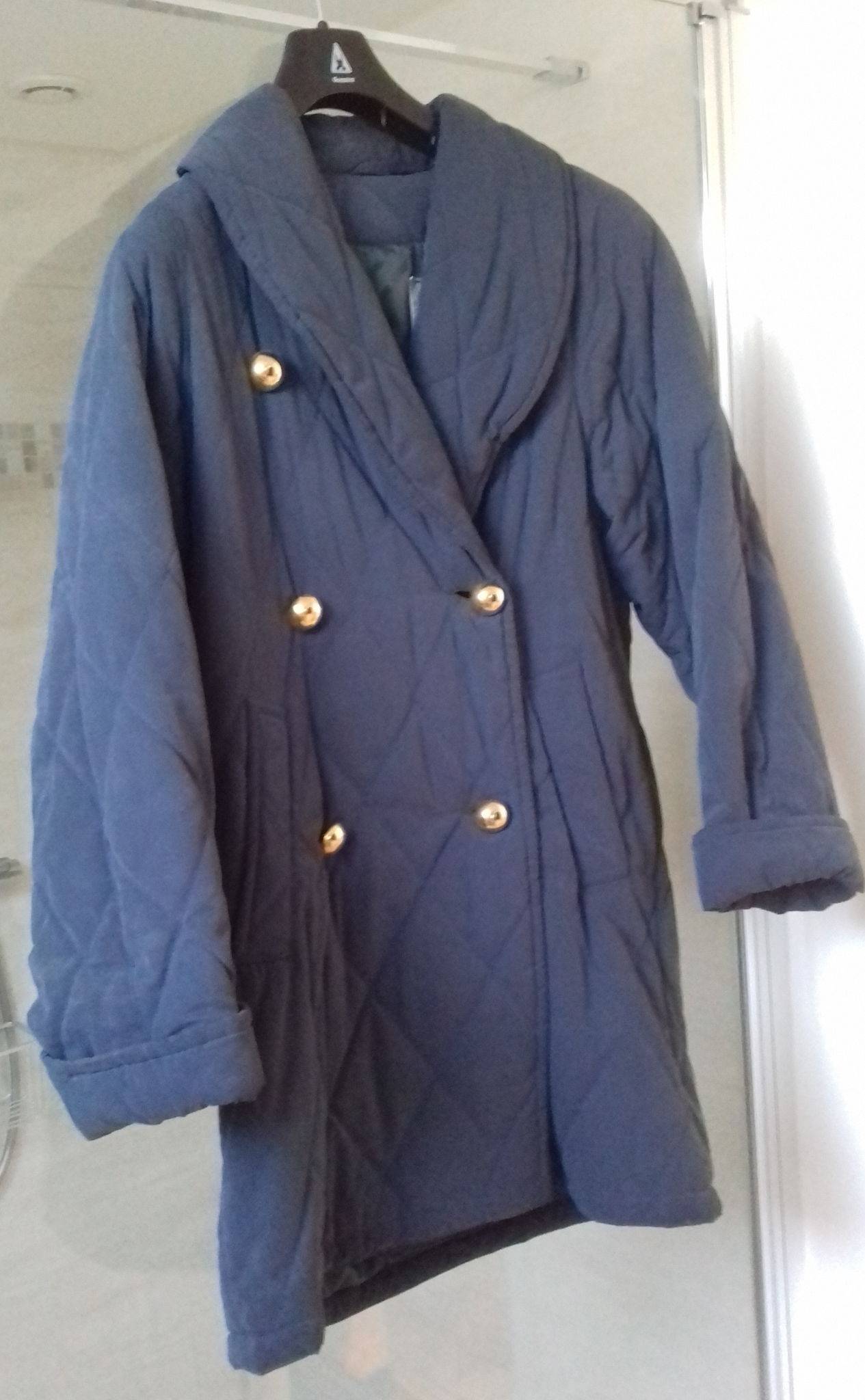Longueur Genou Manteau Matelassé Femme Surdimensionné Polyester