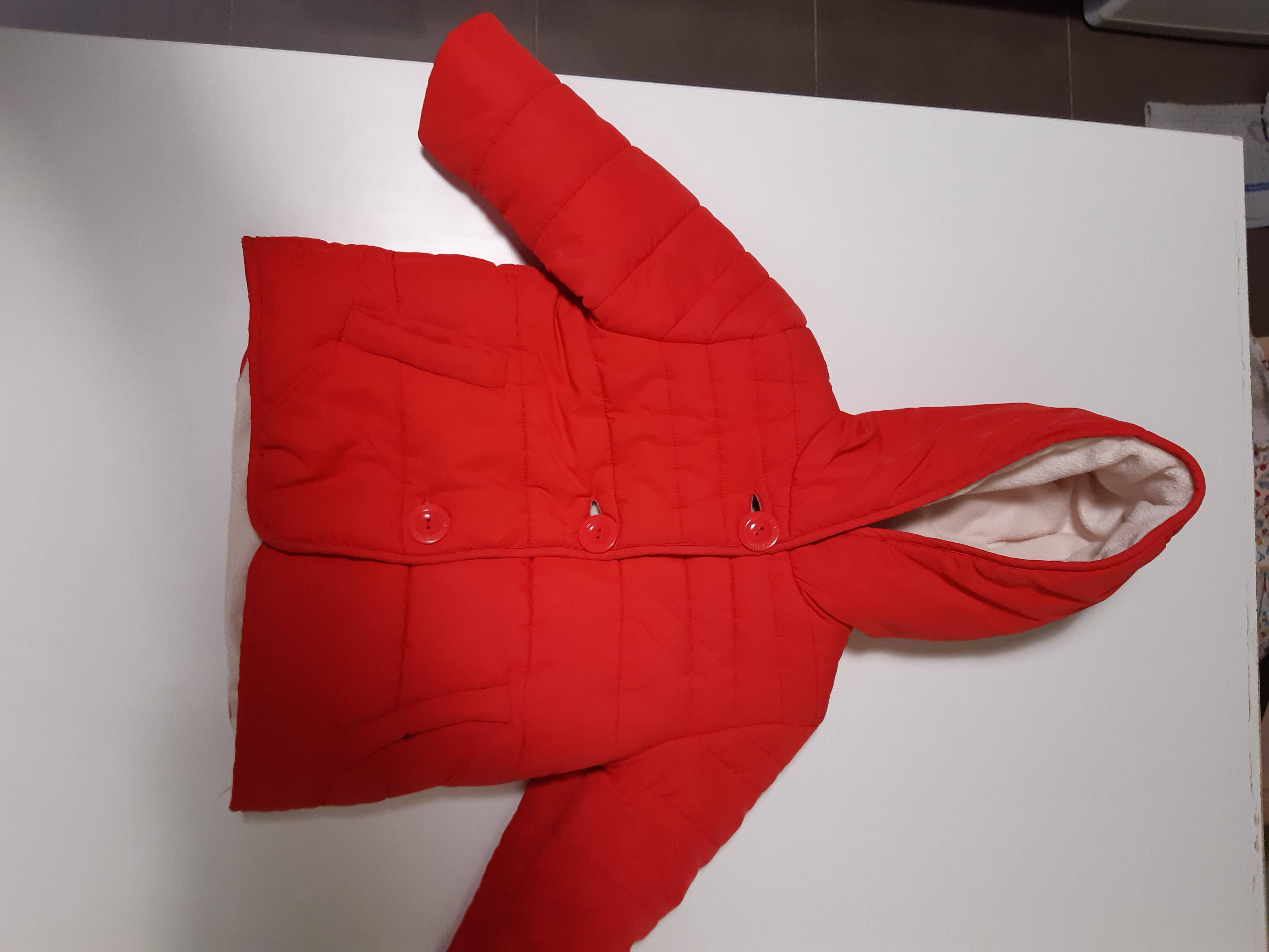 Manteau rouge Vertbaudet - taille 12 mois