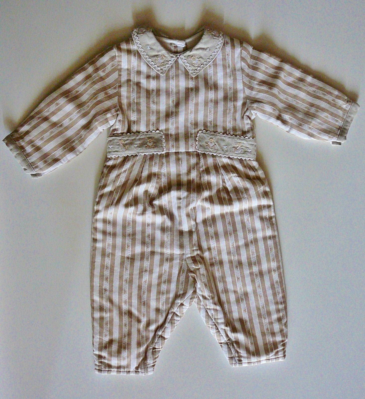 NEUF Ensemble combi barboteuse neuf coton molleton Bébé - 6 Mois - TARTINE CHOCOLAT