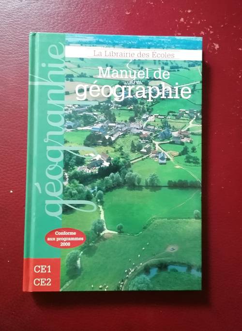 Manuel de géographie Ce1 Ce2