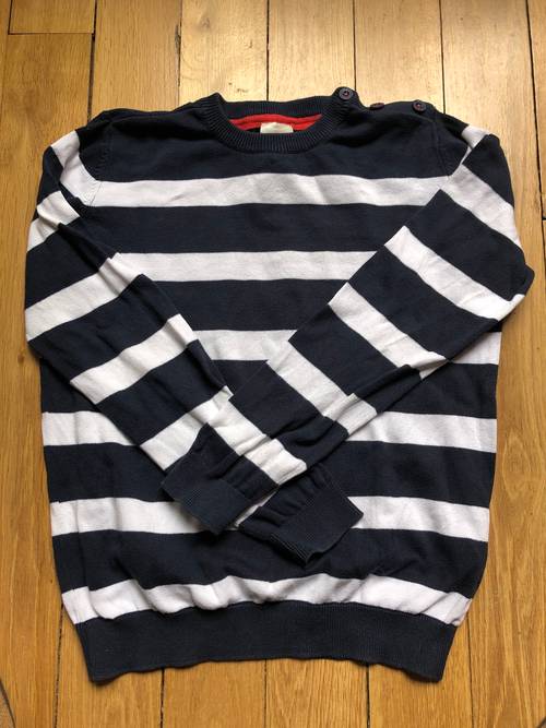 Vends pull marin Cyrillus - Taille 12 ans