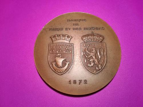 Médaille bronze Banque Paris et Pays-Bas