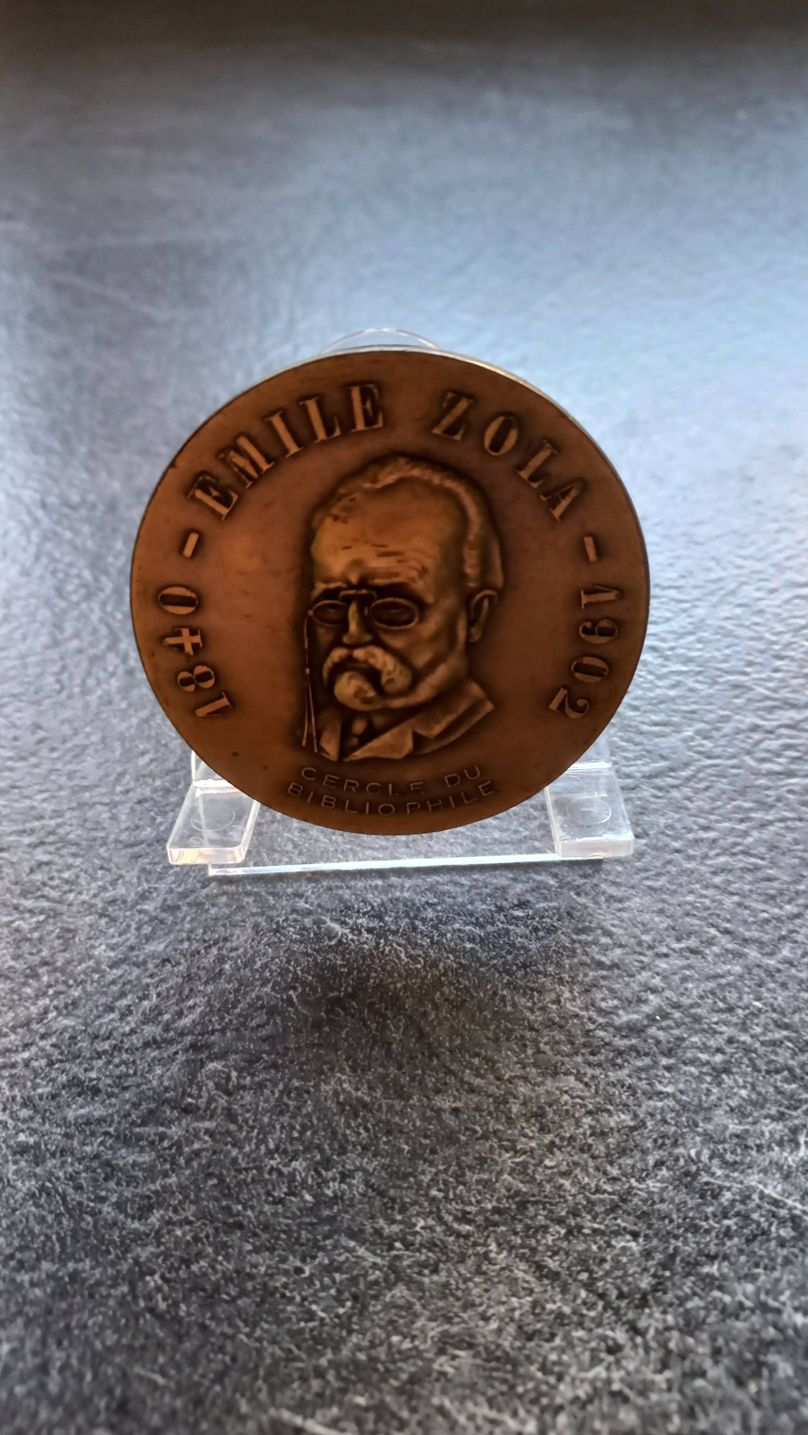 Médaille d’Emile Zola