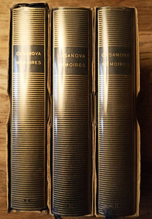 Mémoires de Casanova dans la collection de la Pléiade