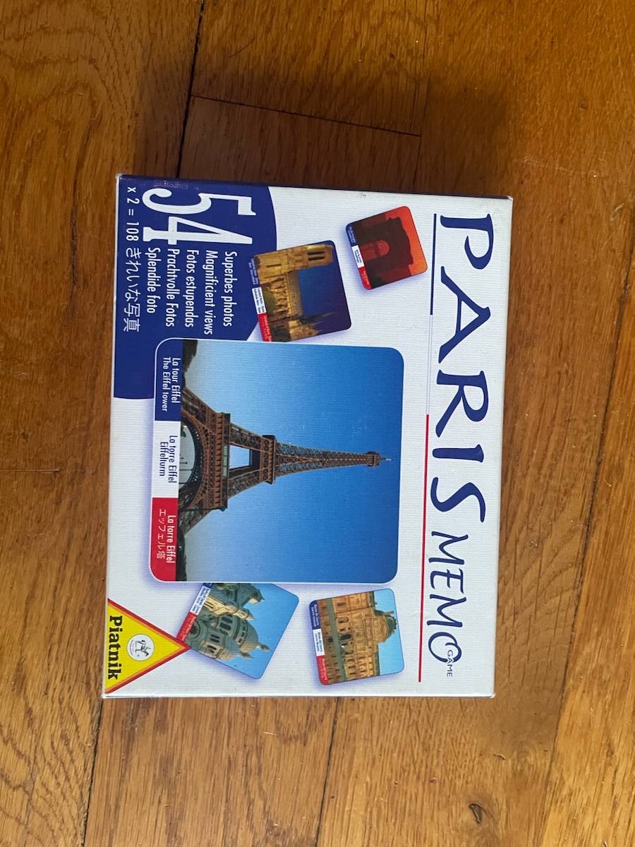 Jeu de memory sur les monuments de Paris sur Gens de Confiance