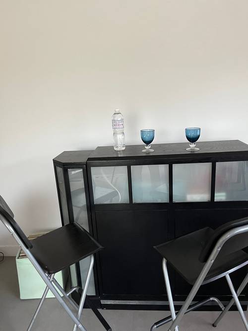 Meuble BAR en chêne noir avec éclairage