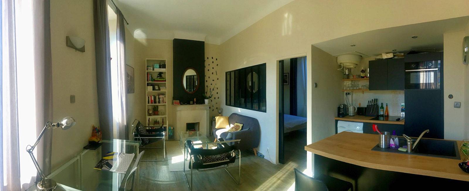 Loue appartement 38m² meublé Marseille quartier Notre-Dame de la Garde. Disponible 1/9. Visites 22/8