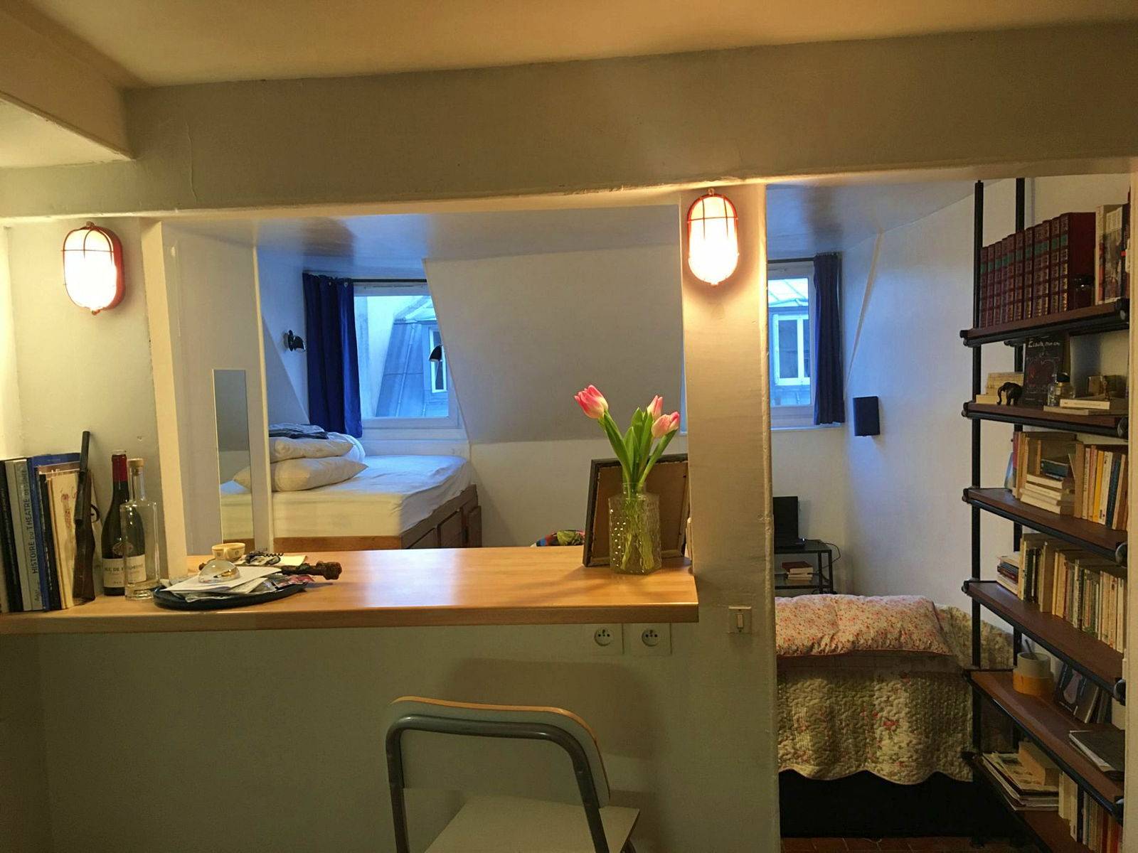 Loue studio meublé - 21m² - Paris 2ème Quartier Montorgueil