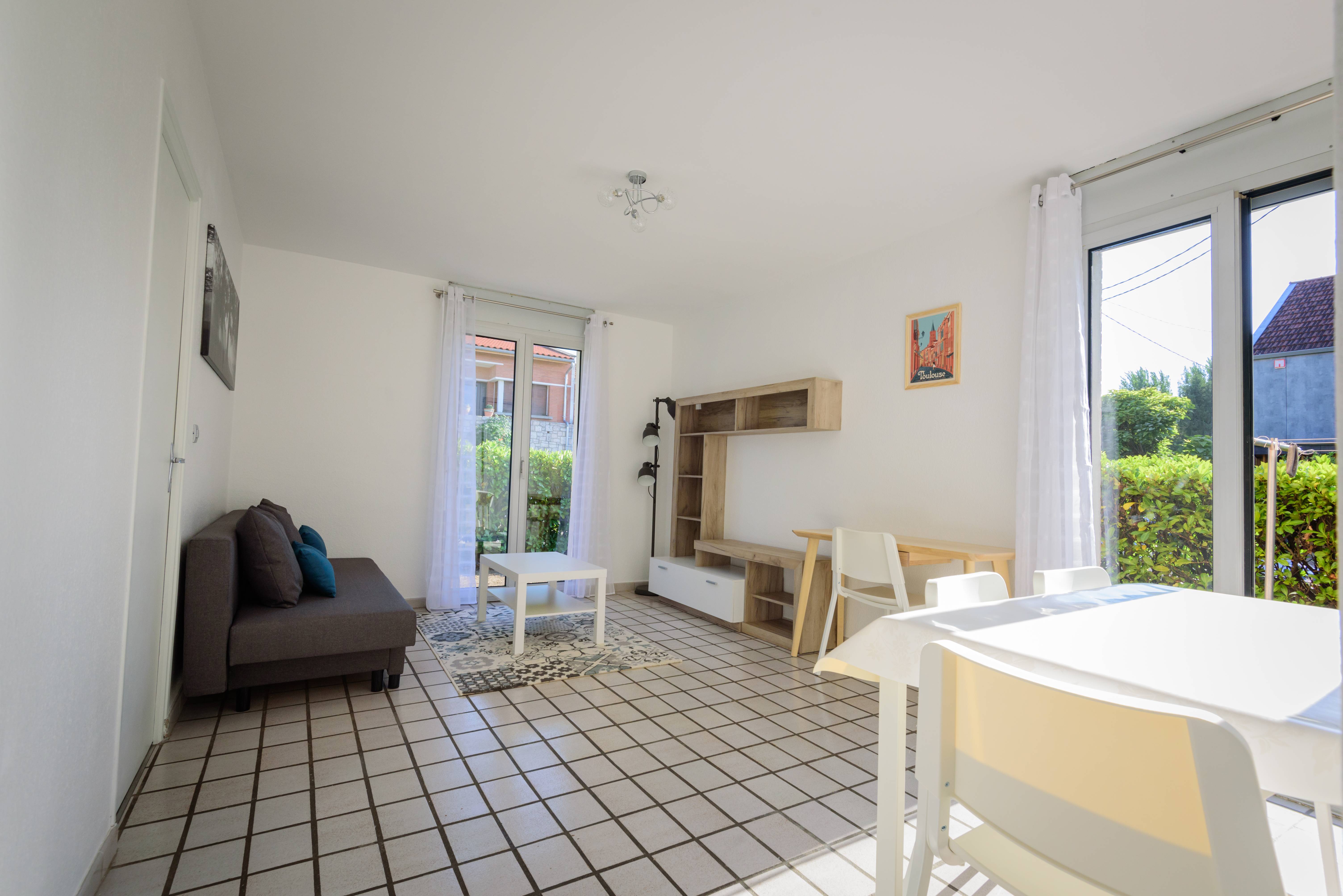 Loue T2 meublé 41m² à La Cote Pavée Toulouse