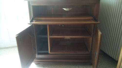 Meuble TV Hifi chêne massif