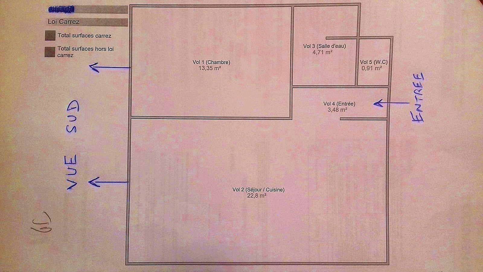 Loue T2 45m² meublé quartier Charpennes