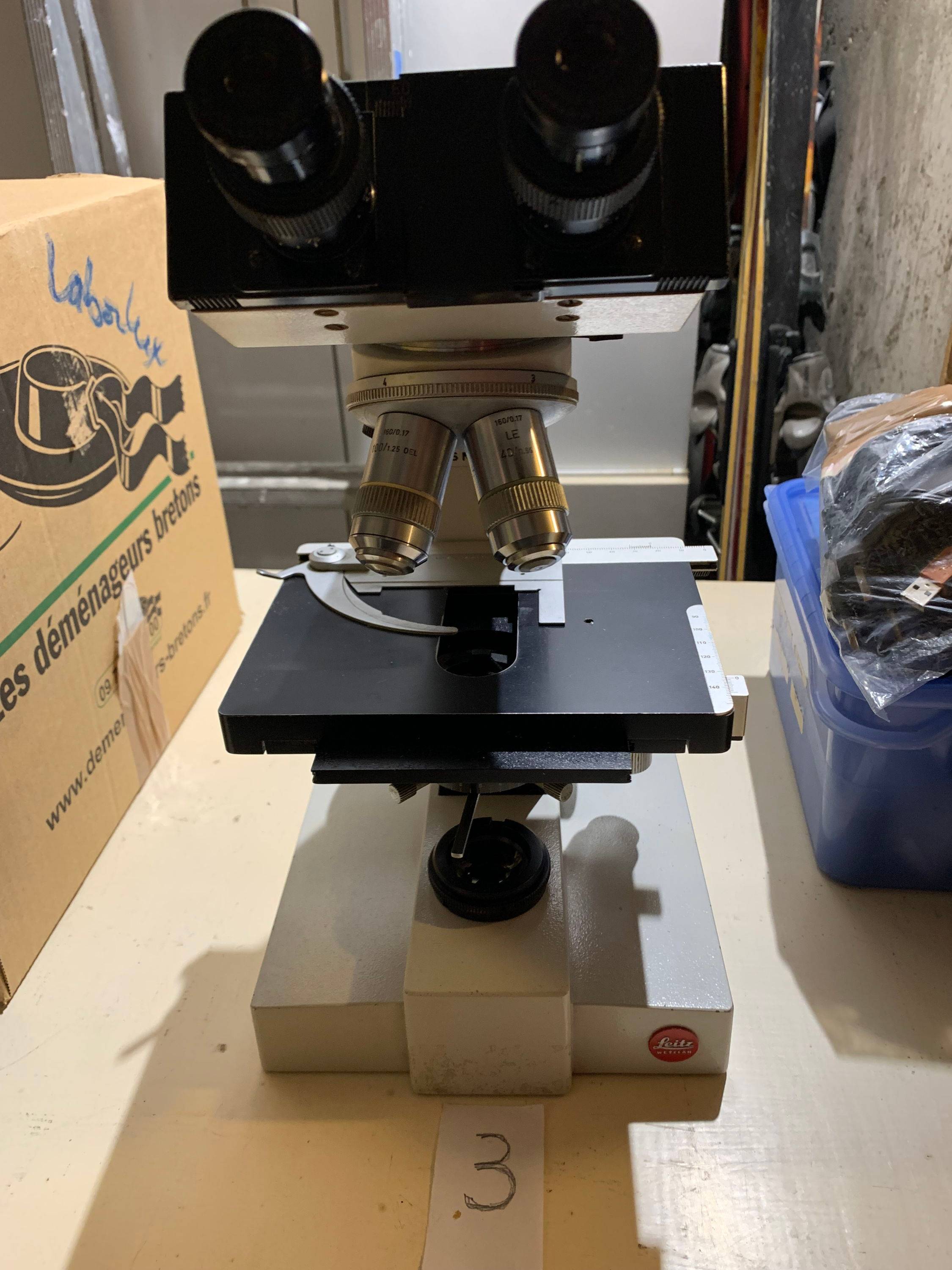 Vends microscope Leitz SM Lux